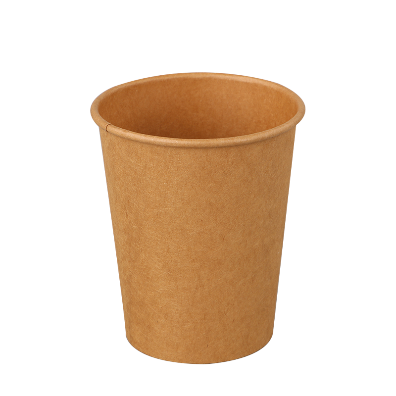 Cawan Kertas Dinding Tunggal Kraft Coklat 12oz