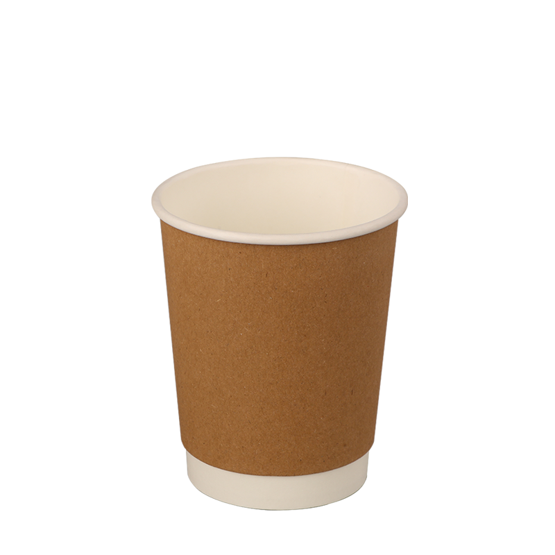 Cawan Kertas Kopi Panas Dinding Ganda 8oz