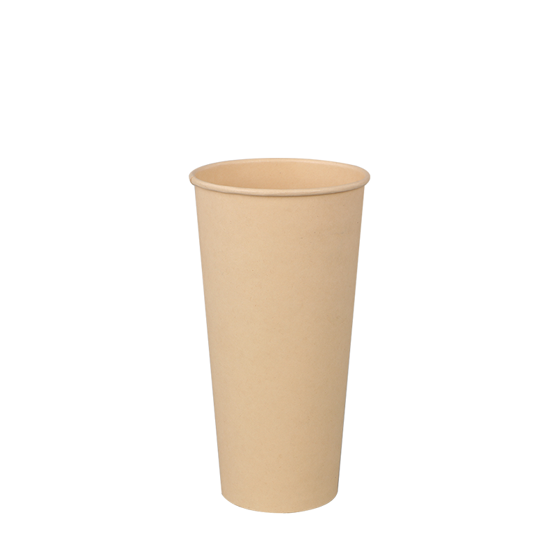 8oz Waterproof Bamboo Single Wall Cawan kertas panas