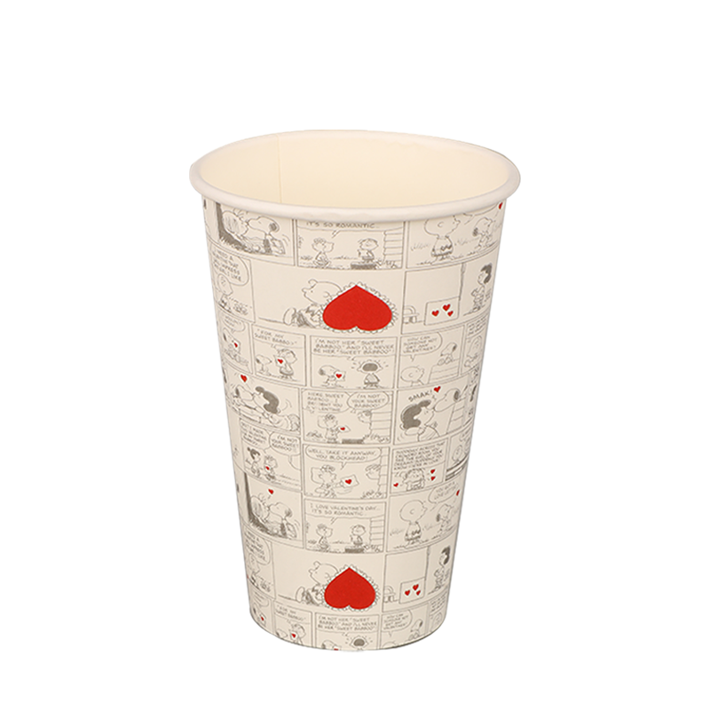 Cawan kertas Dinding Tunggal Boleh Kompos 12oz